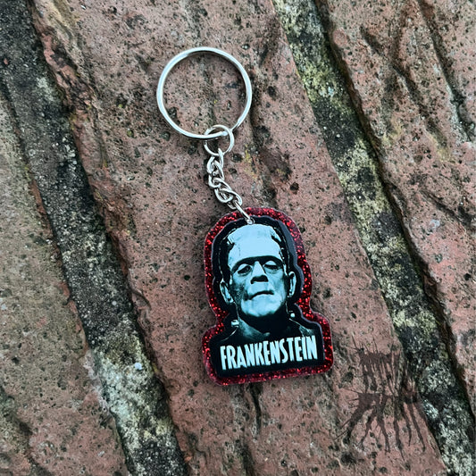 The Frankenstein Glitter Keyring