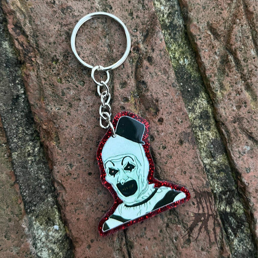 The Terrifier 2 Glitter Keyring