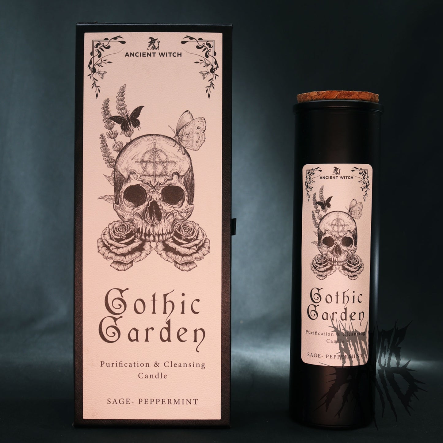 Gothic Garden Ancient Witch Ritual Candle - Gift Boxed with Spell Card