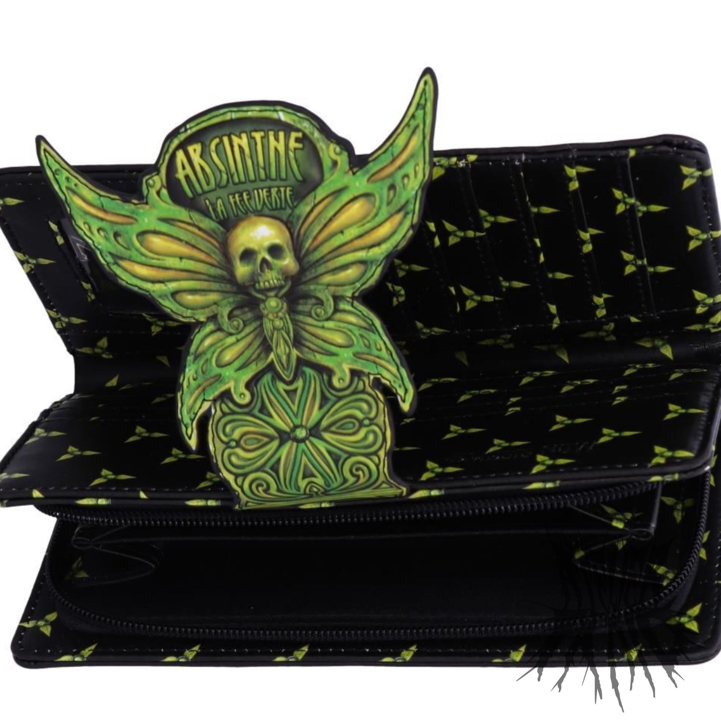 Absinthe - La Fee Verte Embossed Purse 18.5cm