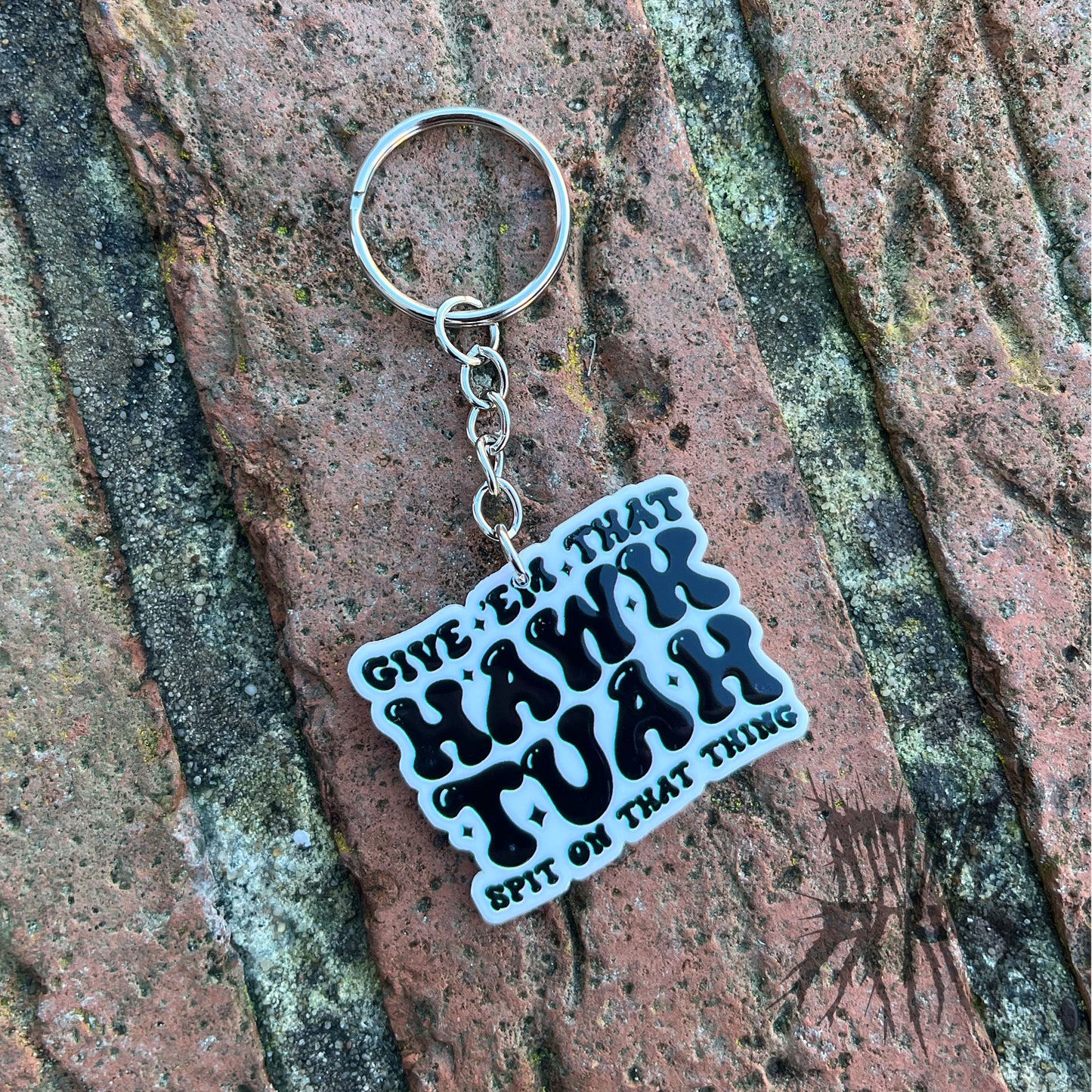 The Hawk Tuah Keyring