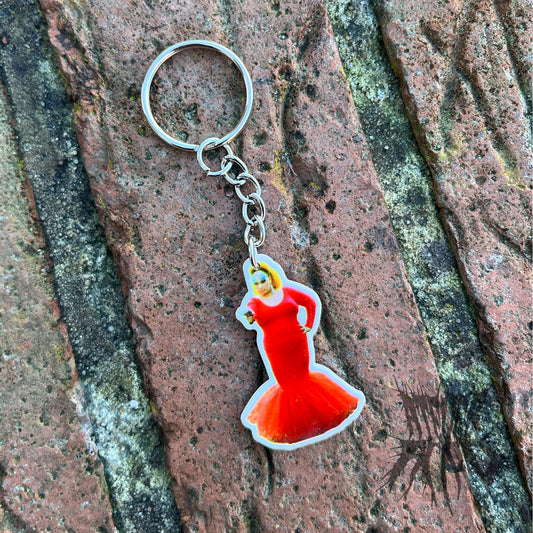 The Pink Flamingos Keyring