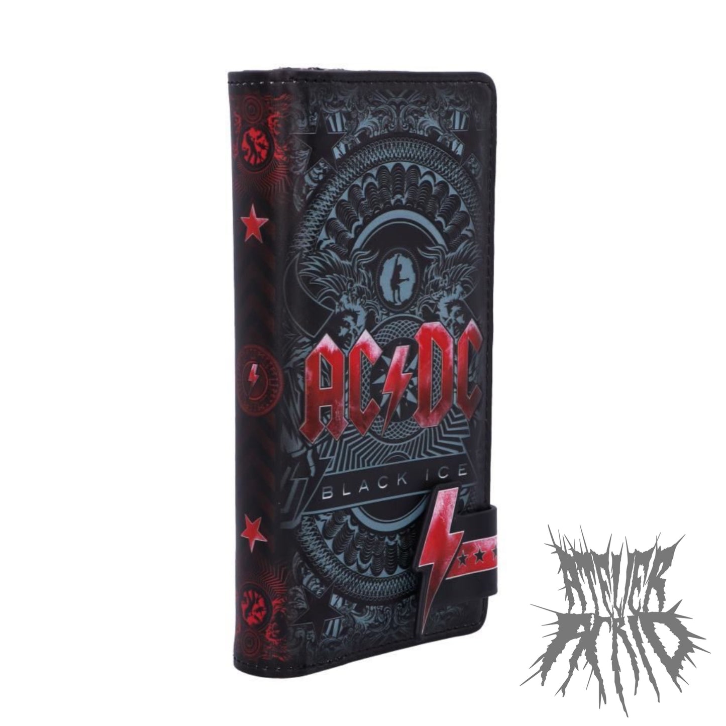 ACDC Black Ice Embossed Purse 18.5cm