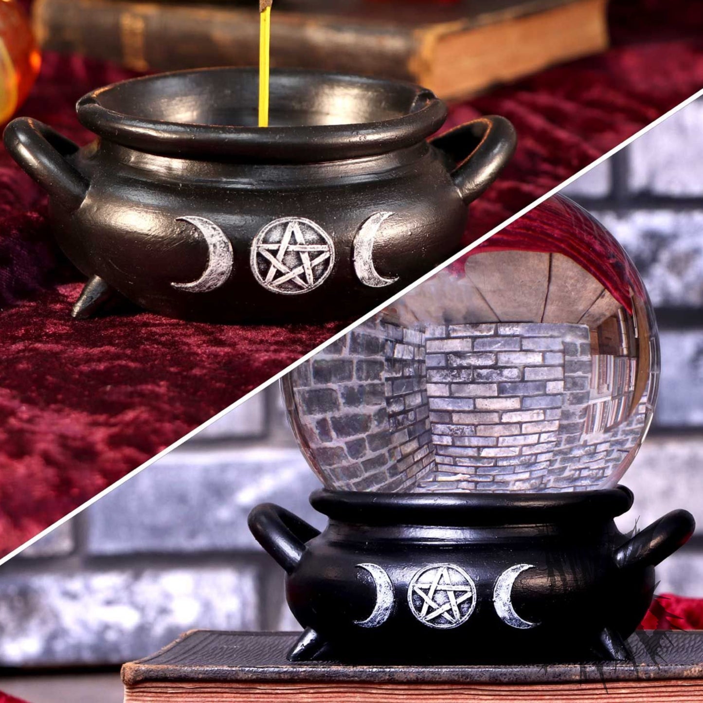 Cauldron Bubble Incense Burner 13cm