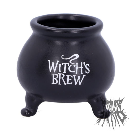 Small Black Witch's Brew Cauldron Pot (set of 4)