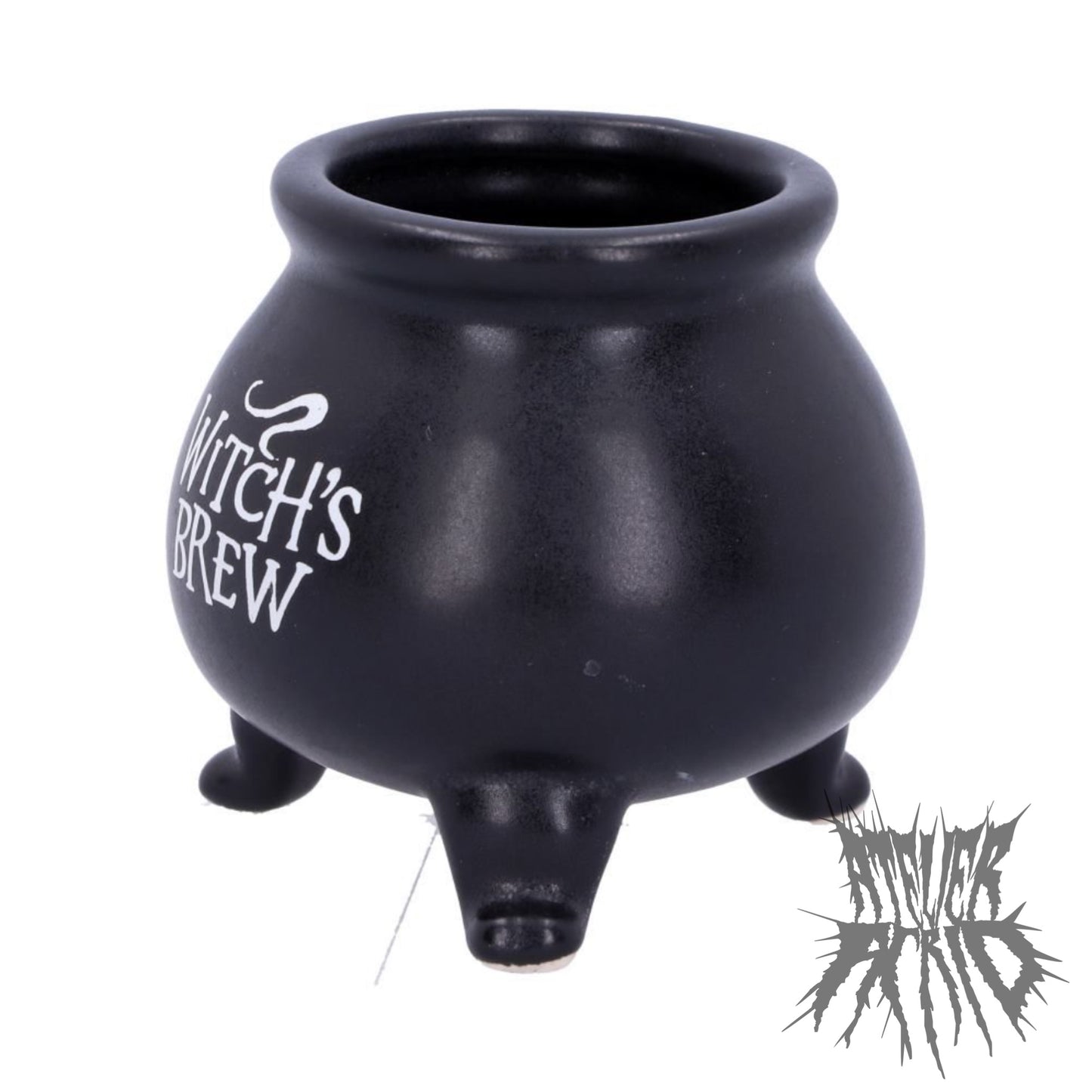 Small Black Witch's Brew Cauldron Pot (set of 4)