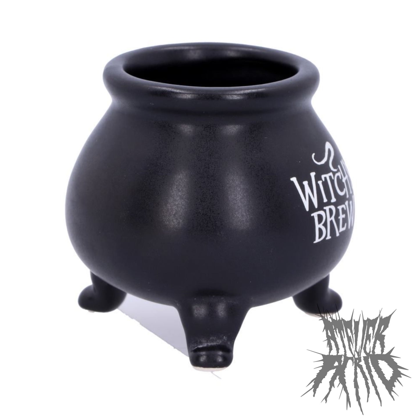 Small Black Witch's Brew Cauldron Pot (set of 4)