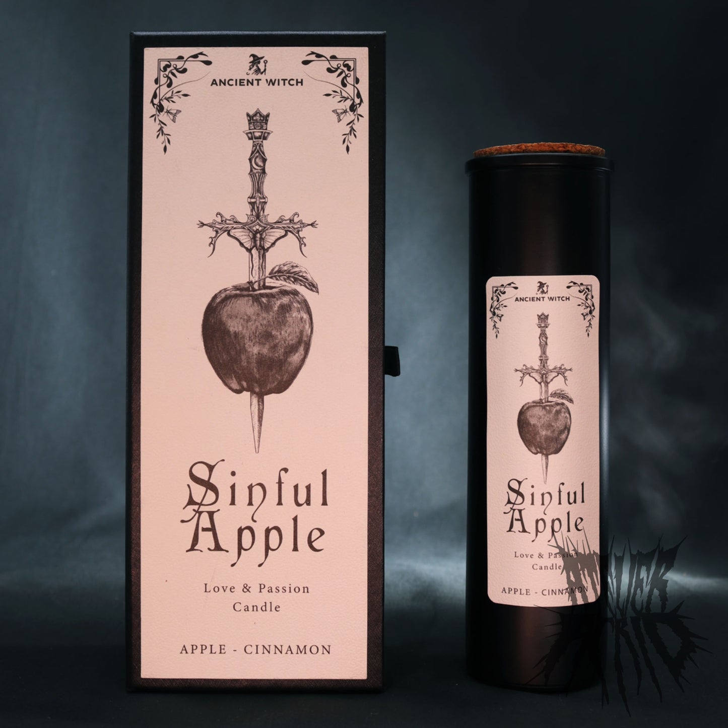 Sinful Apple Ancient Witch Ritual Candle - Gift Boxed Love Spell Candle with Ritual Card