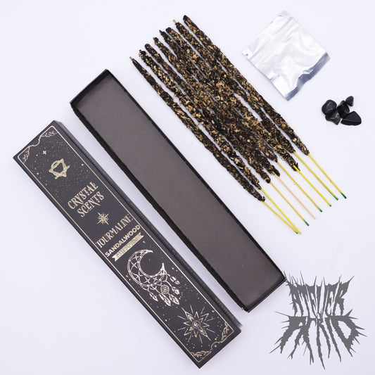 Tourmaline Crystal Scents Smudge Incense - Sandalwood