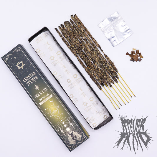 Tiger Eye Crystal Scents Smudge Incense - Vanilla