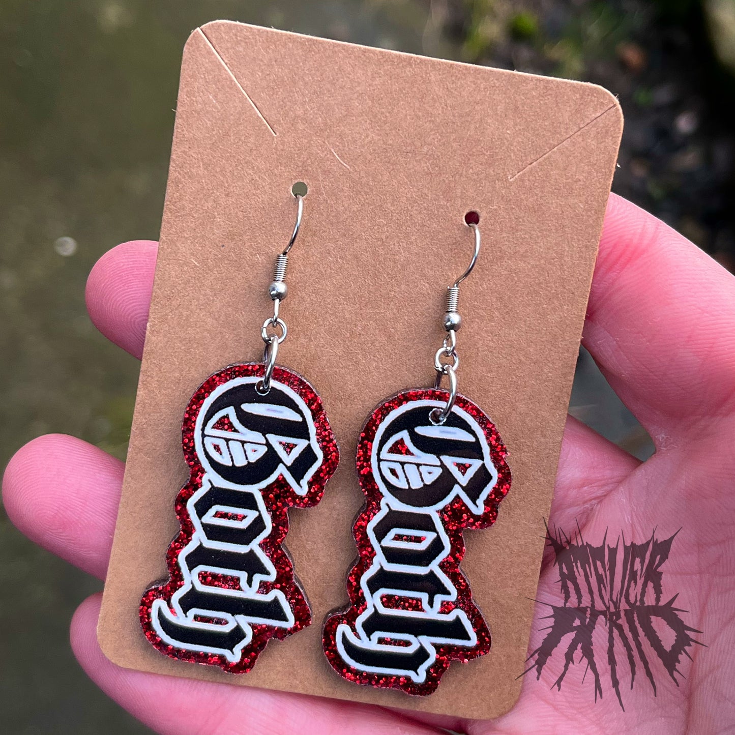 The Goth Glitter Earrings