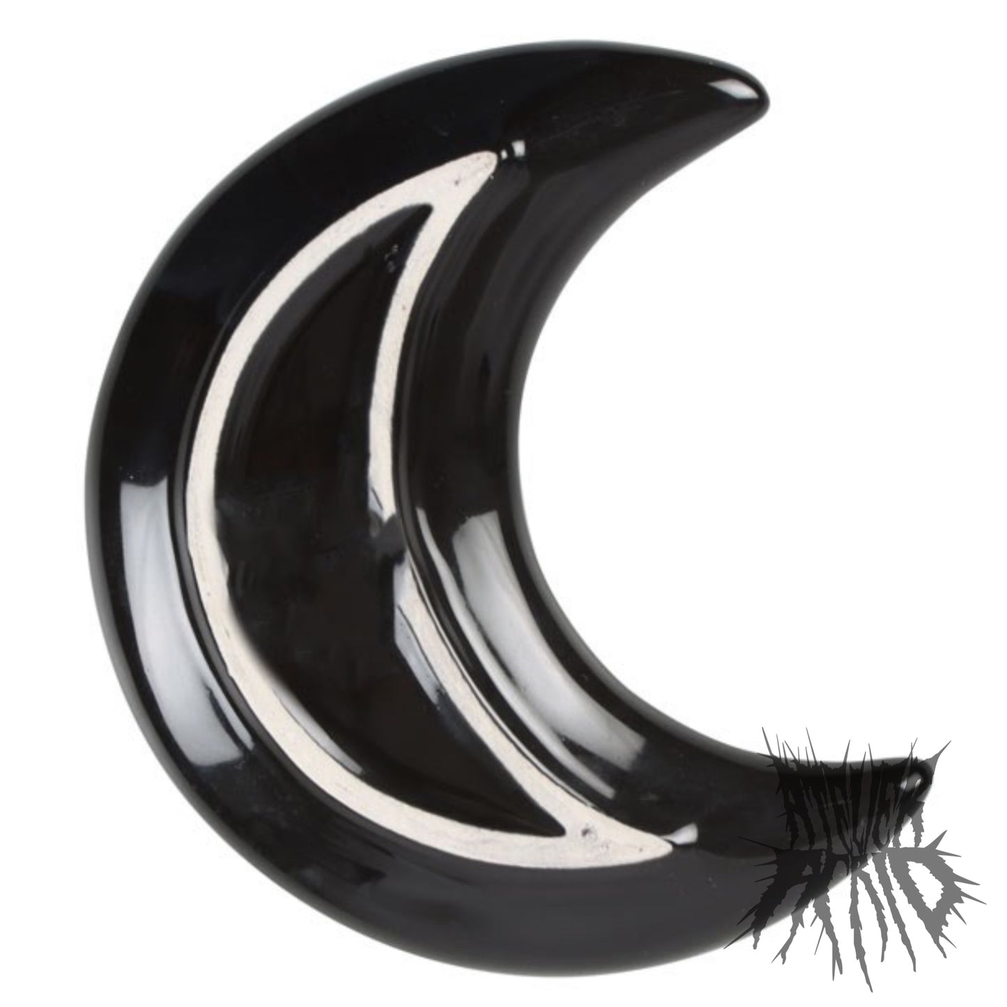 Crescent Moon Dark Forest Print Trinket Dish 12cm