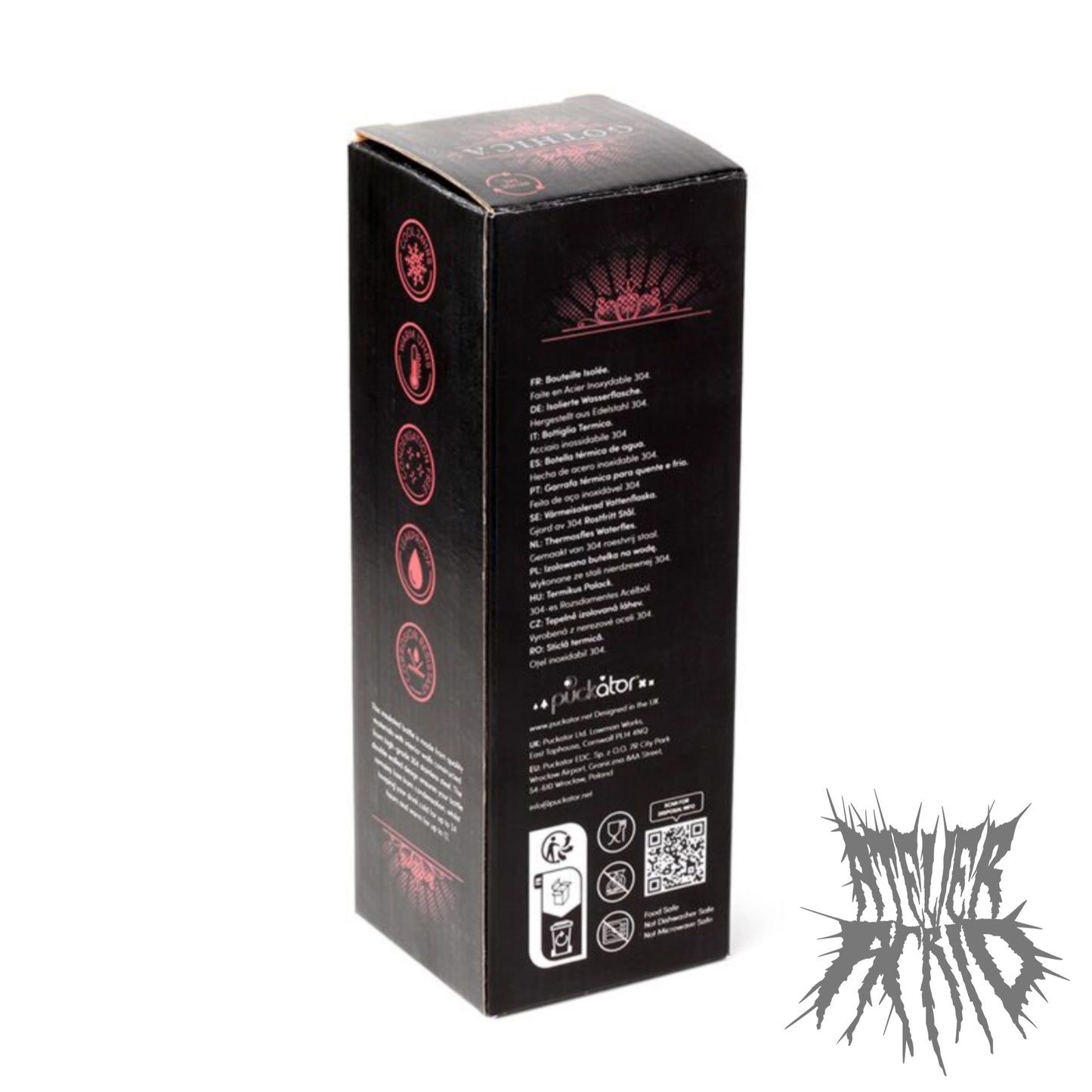 Gothica Hot & Cold Drinks Bottle 530ml - Gothic Drinks Flask