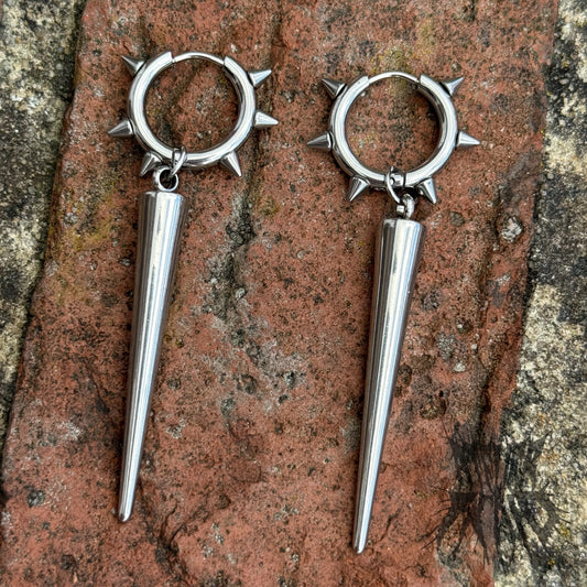 The XL Spelk Earrings - Statement Stainless Steel Hoop Earrings
