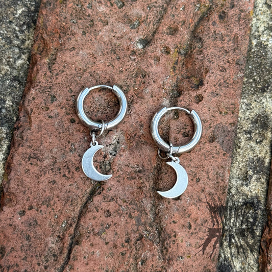 The Luna Hoop Earrings - Stainless Steel Hoops