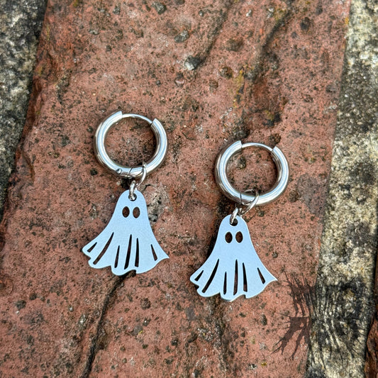 The Ghoul Hoop Earrings - Stainless Steel Hoops