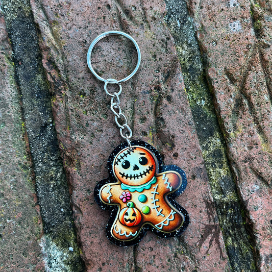 The Muffin Man Glitter Keyring