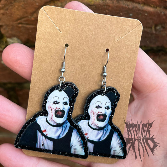 The Terrifier Grin Glitter Earrings