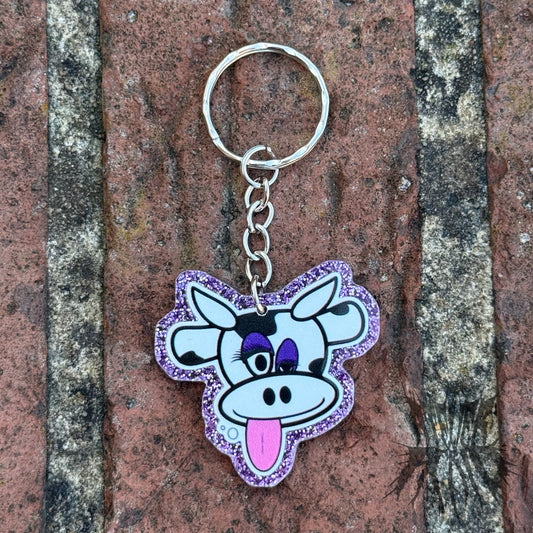 The Tipsy Cow Keyring