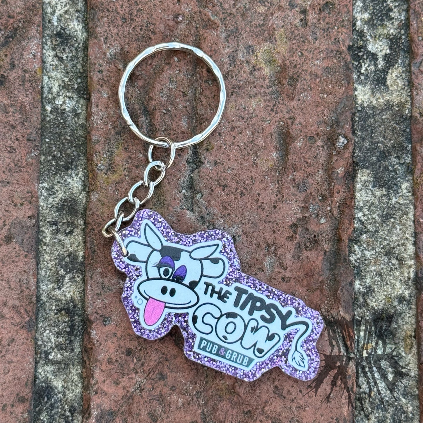 The Tipsy Cow Keyring