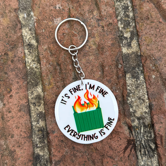 The Everything is Fine Keyring