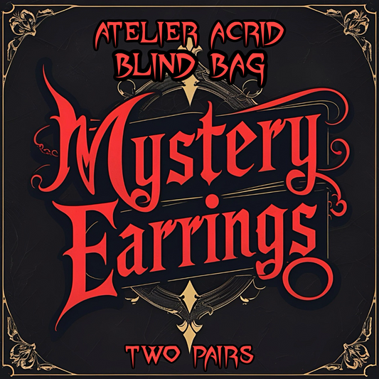 Gothic Jewellery Blind Bag - 2 Pairs of Mystery Earrings