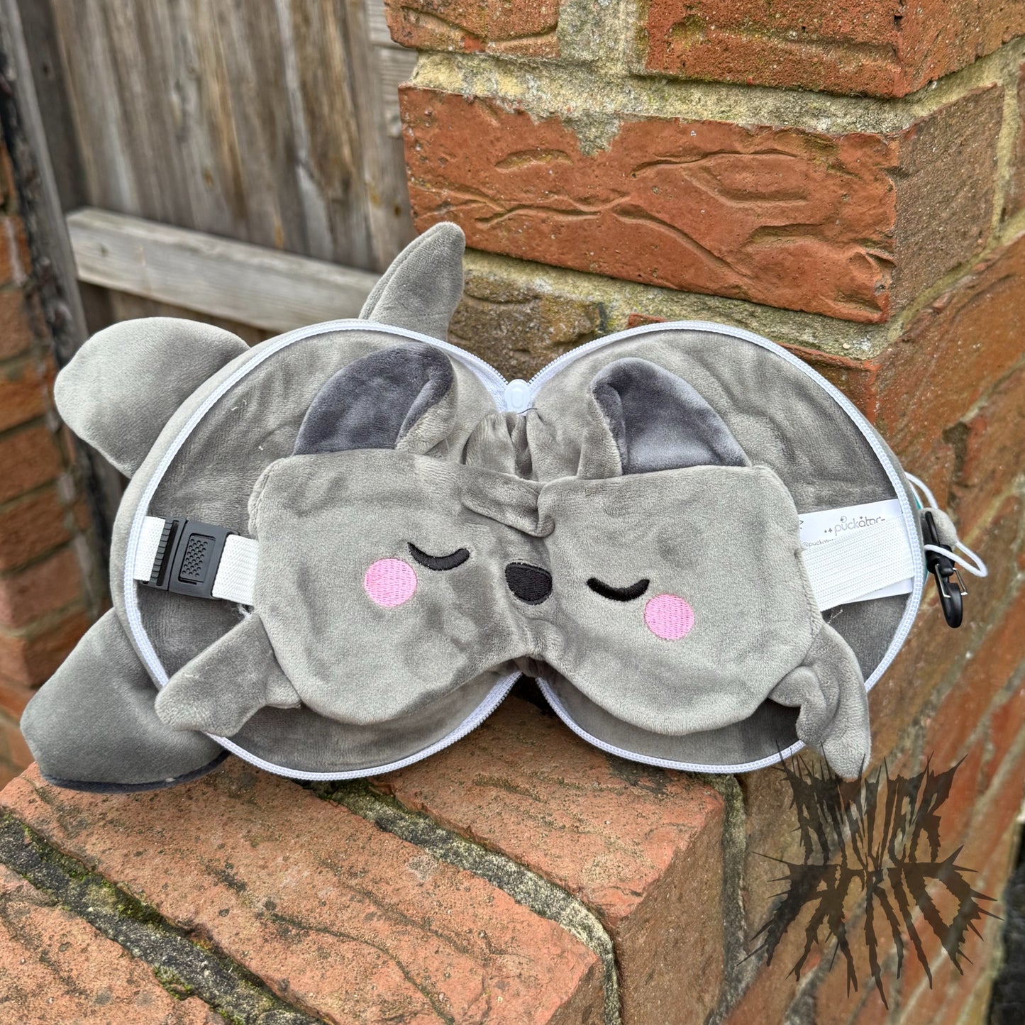 Dexter the Bat Travel Pillow & Eye Mask - Relaxeazzz - Adoramals