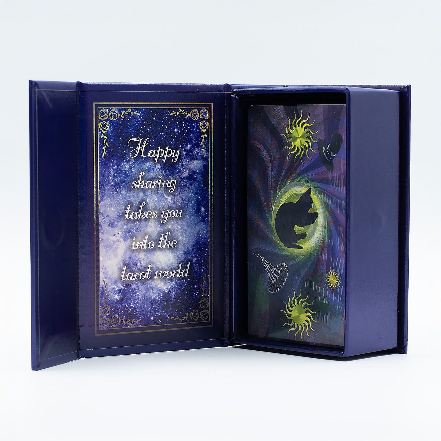 Witch Tarot Deck with booklet - Purple Foil Tarot Card Set -