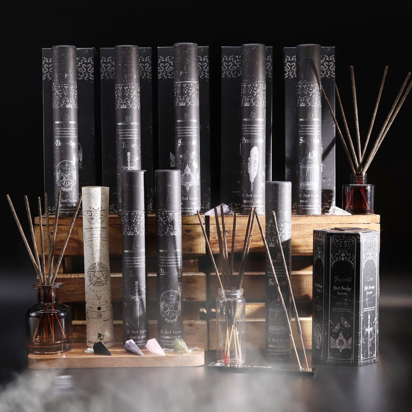 Set of 5 Ancient Witch Scents & Spells - Ritual Incense set