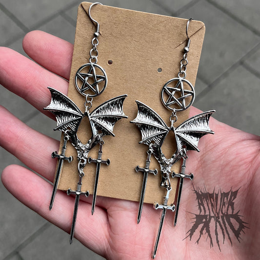 The Whitby Earrings- statement dangle earrings