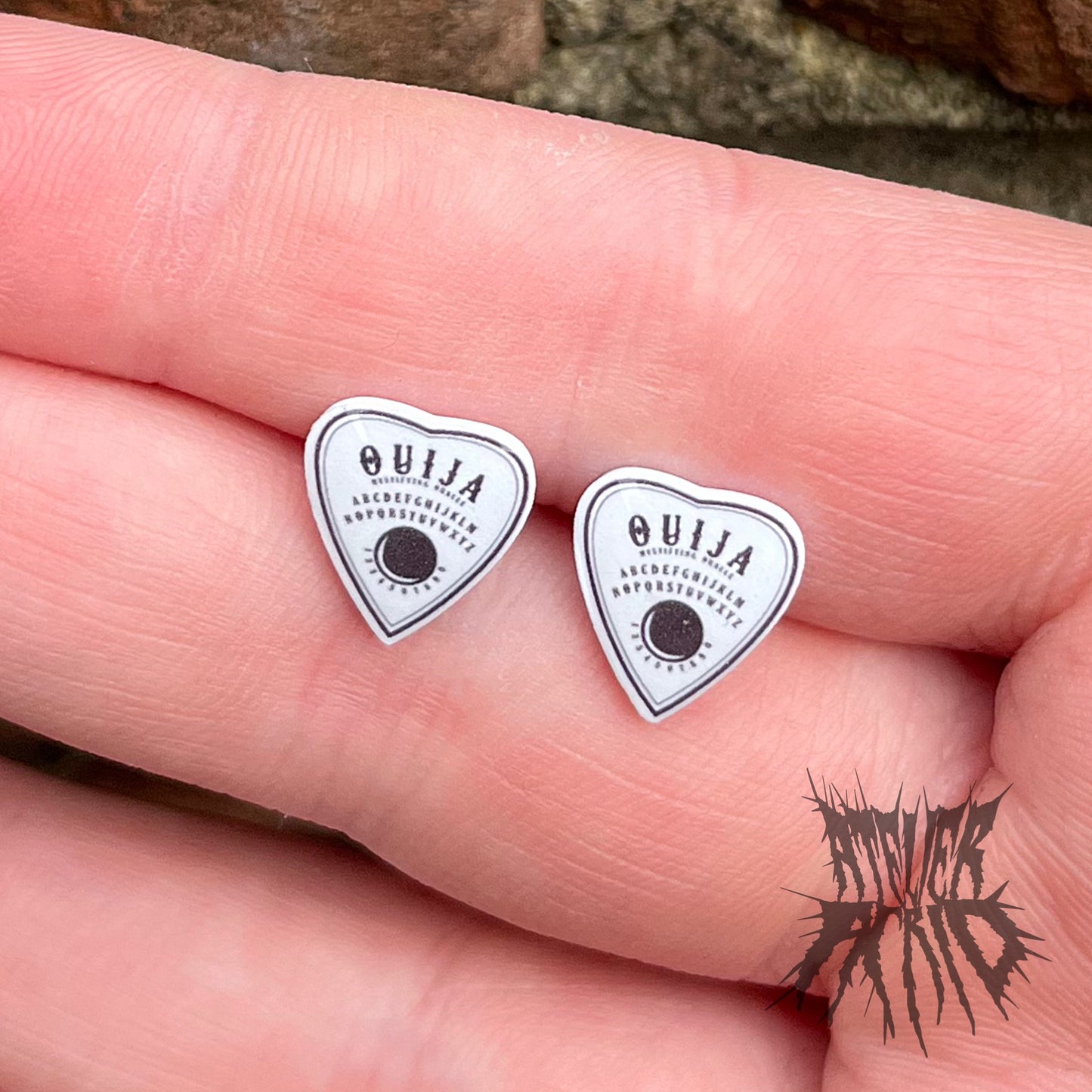 The Ouija Studs - Stainless Steel planchette studs