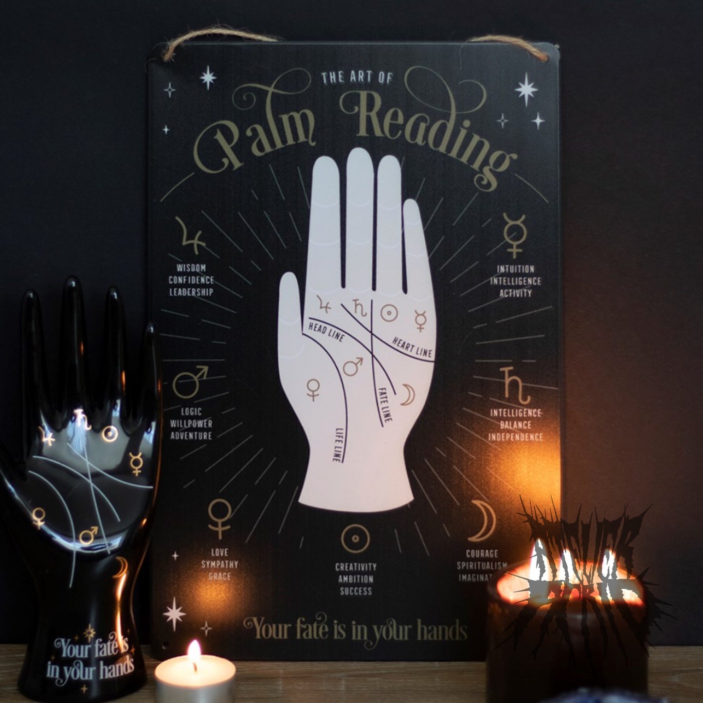 The Palm Reader Metal Sign
