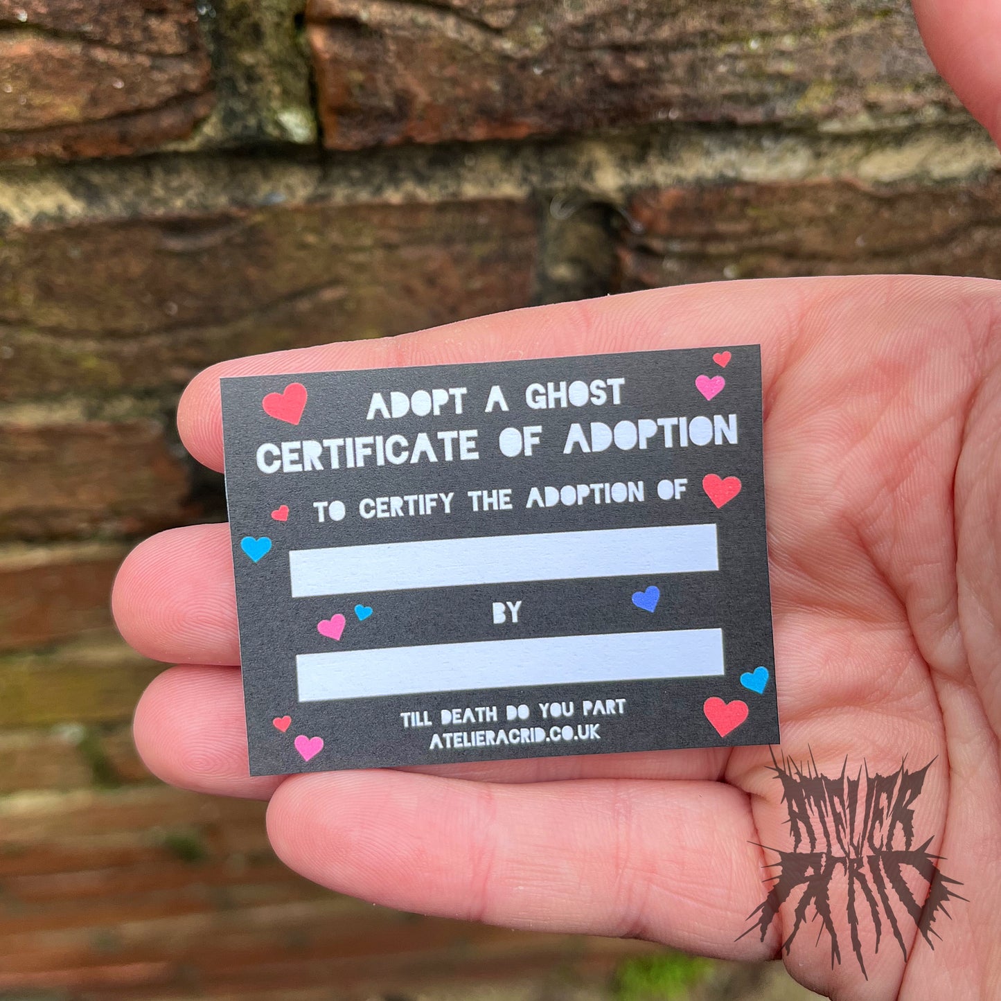 The Love Heart Ghosts - Adopt-A-Ghost mini decor