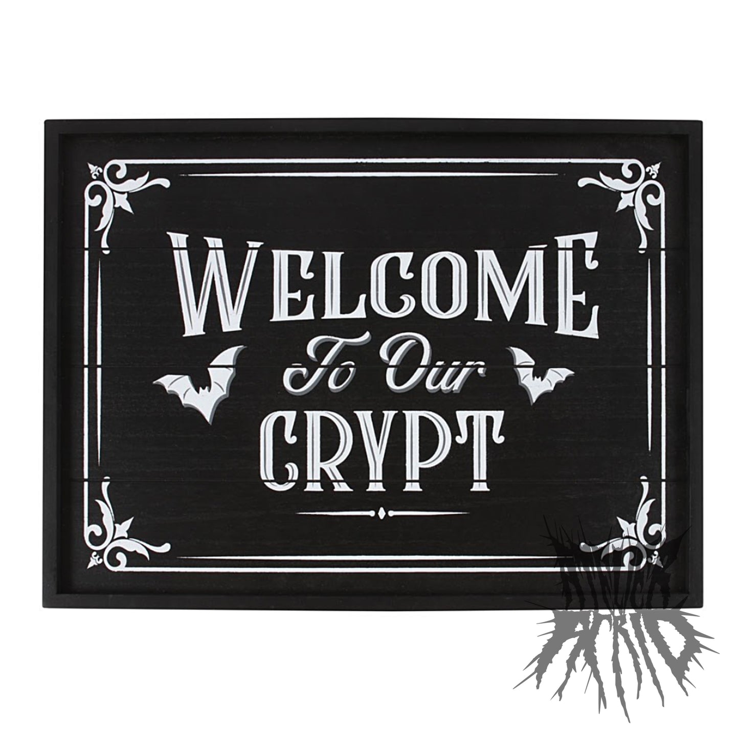 The Welcome to our Crypt wall Plaque