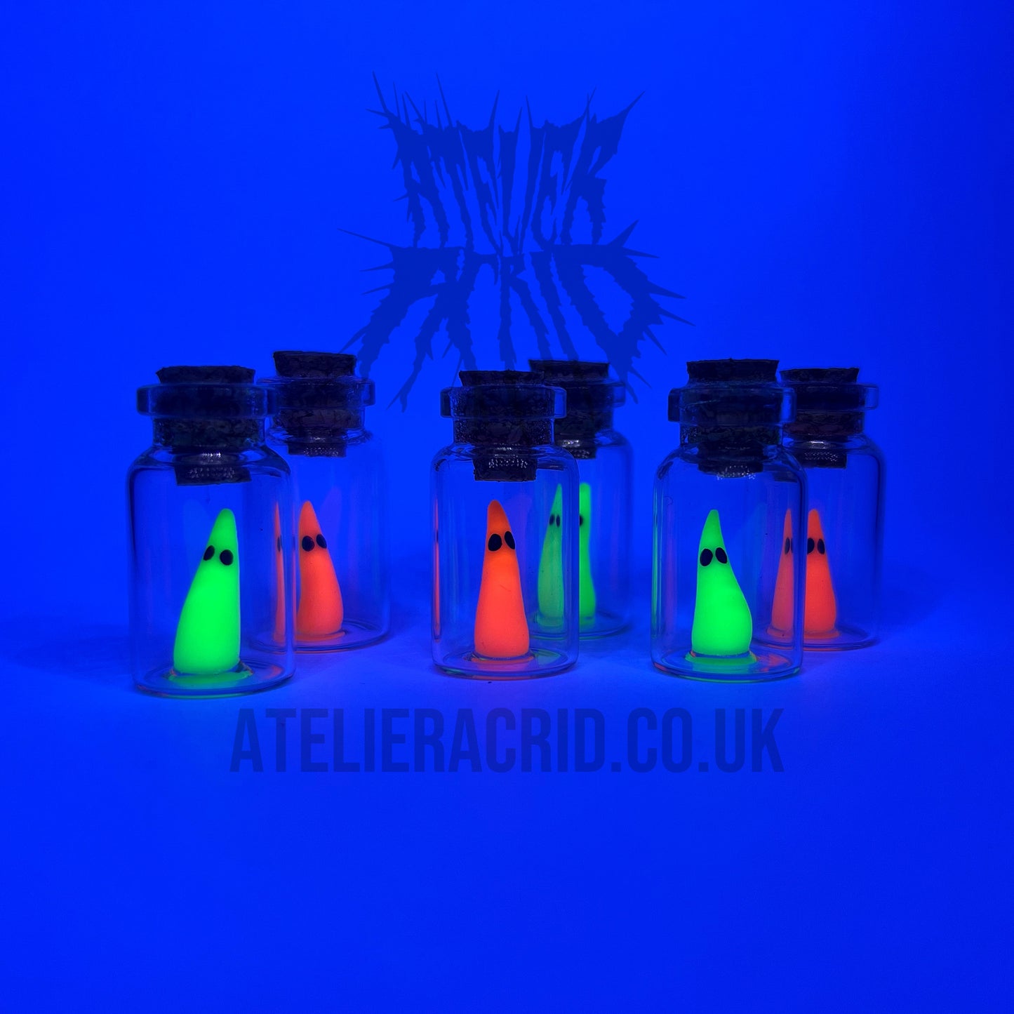 The UV Adopt a Ghost Necklace - Cute Halloween jewellery. Pet ghost