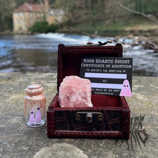 The Rose Quartz Adopt-a-Ghost.