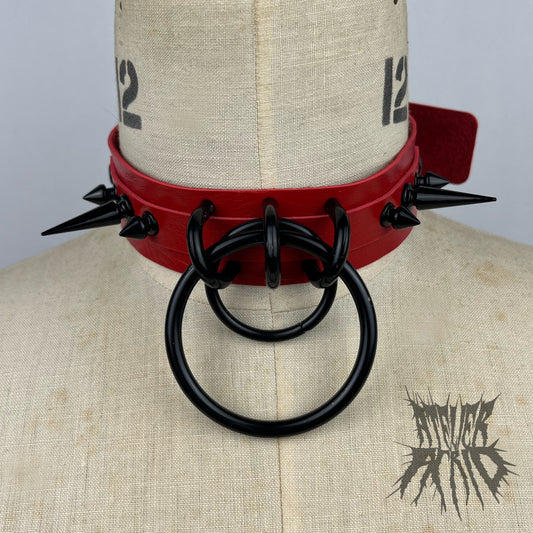 The Vicious Choker - Red/Black