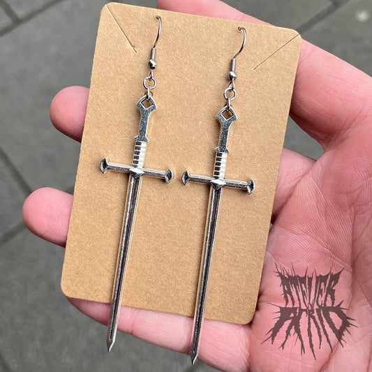 The Obscura Earrings- Large Sword Earrings