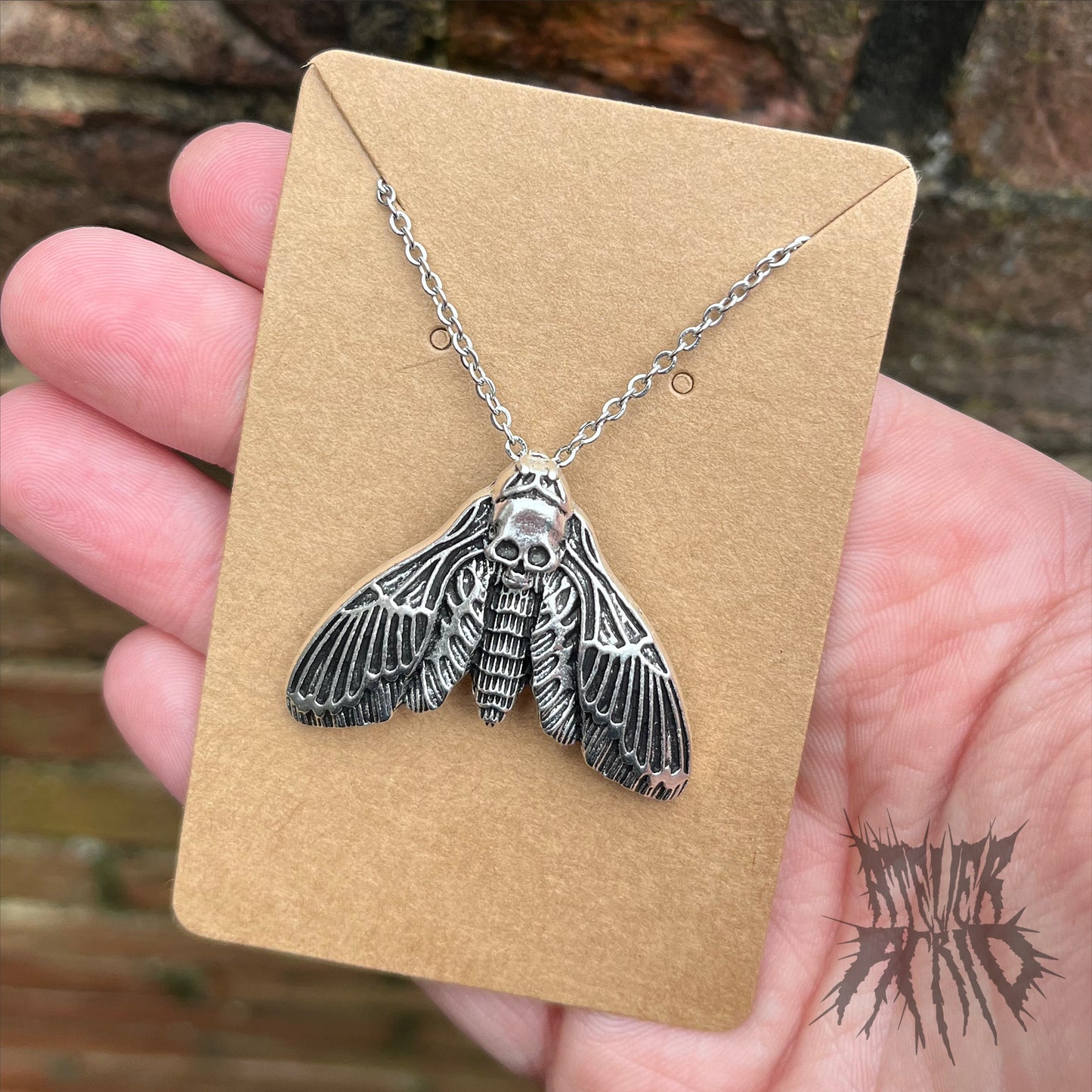 The Mothica Necklace- Deaths-head moth necklace