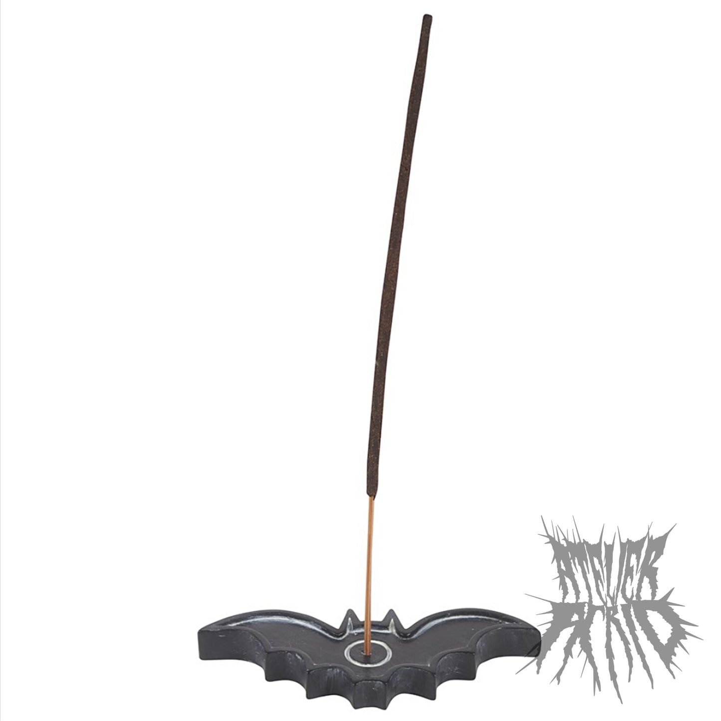 The Belfry Incense Holder - black resin bat incense holder