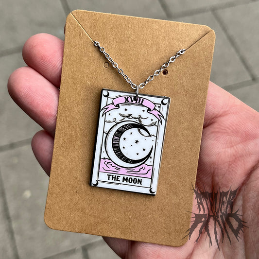 The Luna Necklace - moon tarot card necklace