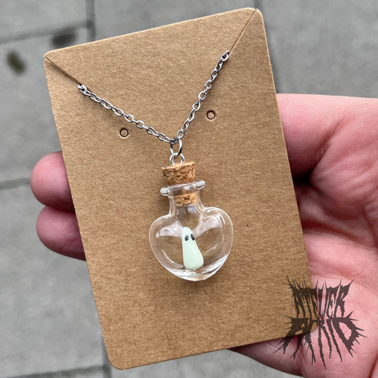 “My Boo” Glow in the Dark Adopt a Ghost Necklace - Cute Halloween jewellery. Pet ghost