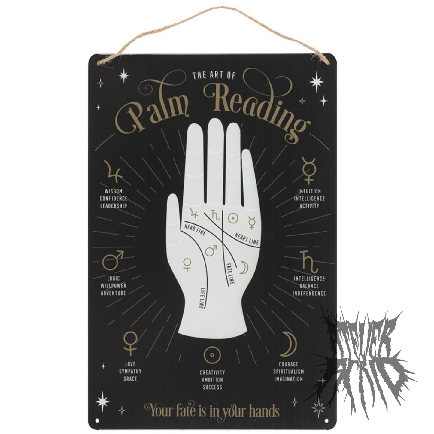 The Palm Reader Metal Sign
