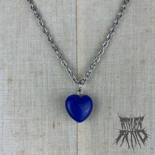 The Blue Quartz Heart Necklace