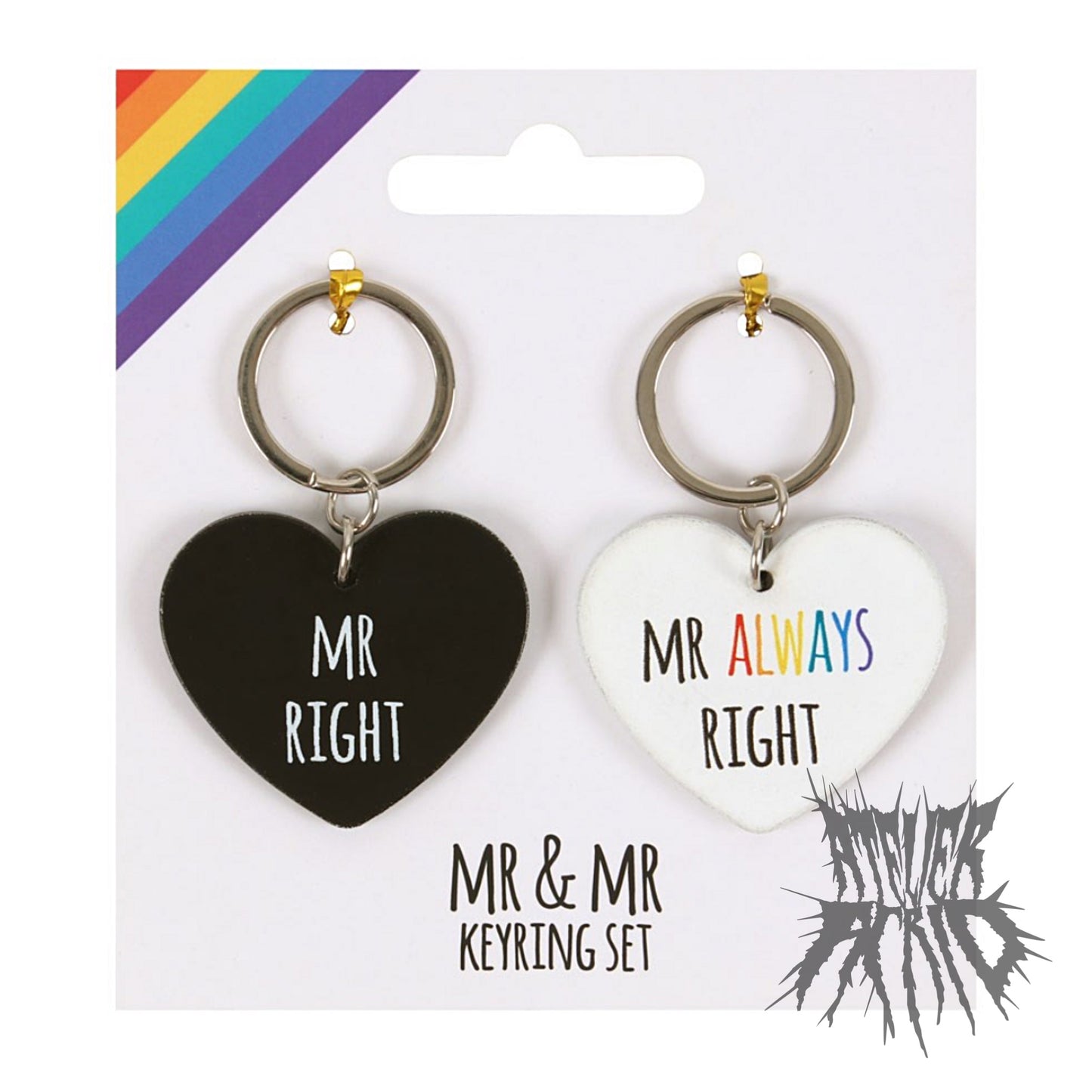 The Mr and Mr Always Right Keyring Set