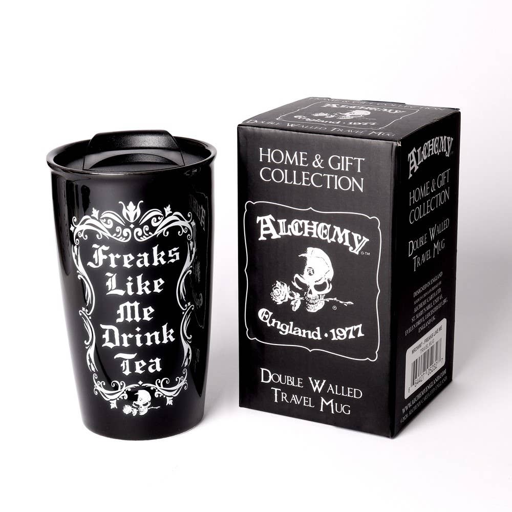 Freaks Like Me Drink Tea: Double Walled Mug (Mug)