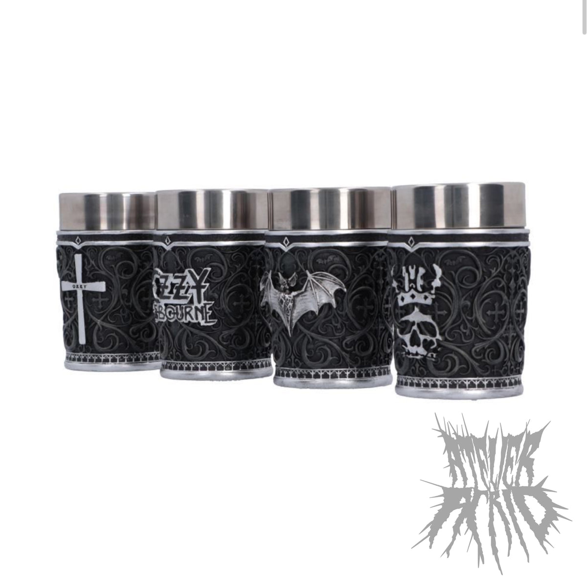 Ozzy Osbourne Prince of Darkness Shot Glass Set 8.6cm