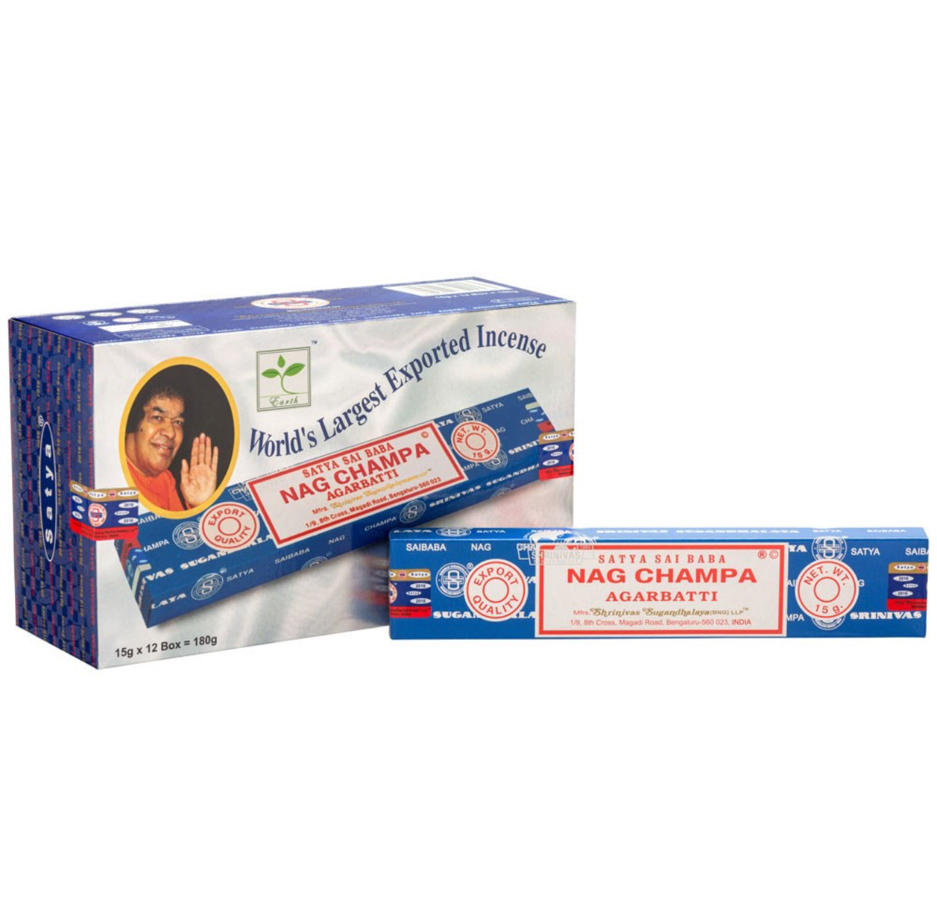 12 packs of Nag Champa Incense by Satya