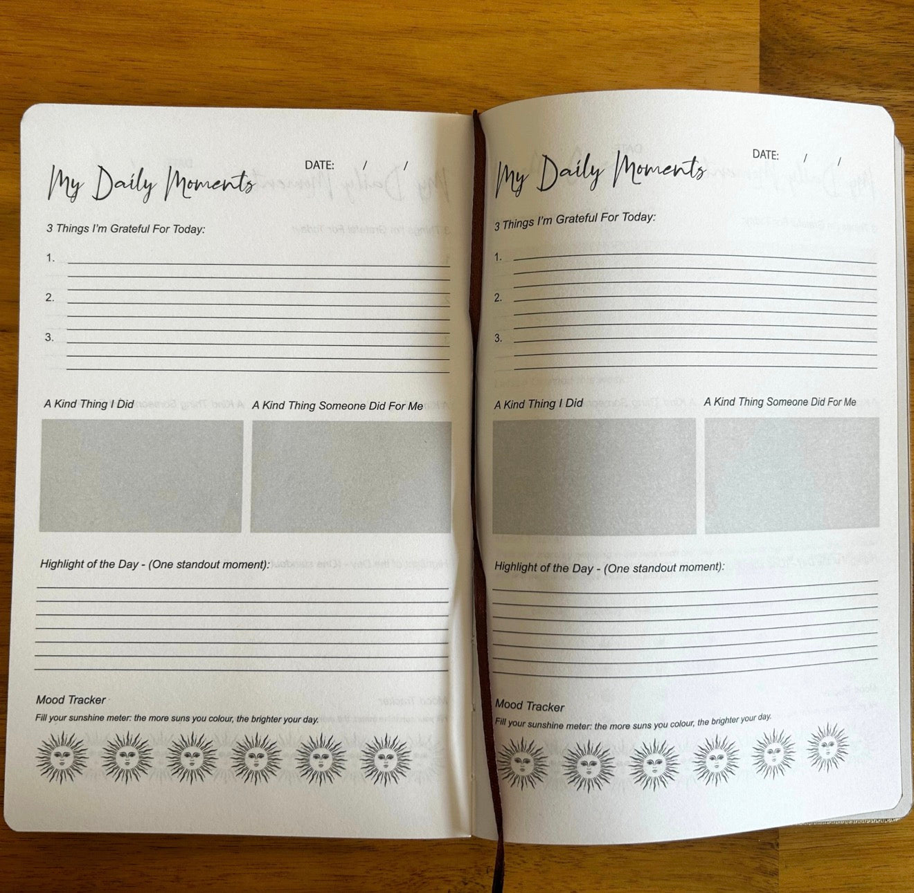 Gratitude Journal Blue 120 Pages - Mindfulness Journal.