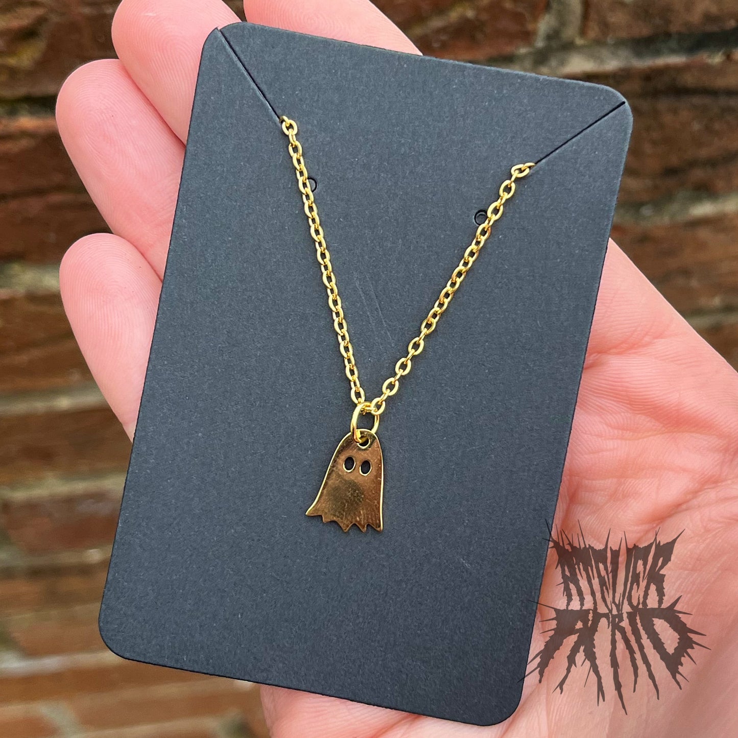 The Gold Ghost Necklace - Gold Stainless Steel